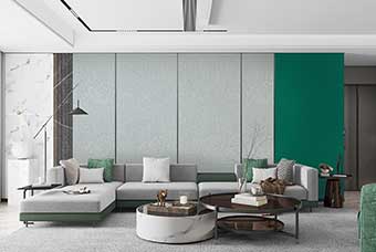 琼海轻奢风格-客厅