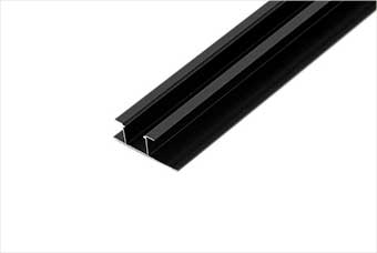 琼海航空纤维墙咔铝合金带灯中条(哑黑氧化)