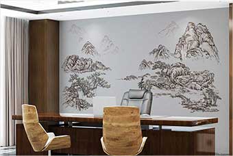 琼海森佰汇航空纤维墙咔(山水之间)