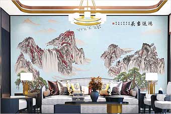 琼海森佰汇航空纤维墙咔（鸿运当头）